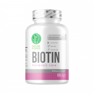 Nature Foods Biotin 5000 mcg, 60 капсул