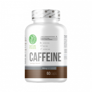 Nature Foods Caffeine 100mg, 60 капсул