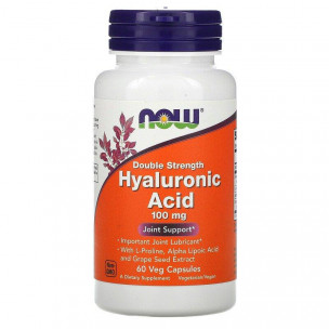 NOW Hyaluronic Acid 50 mg, 60 капс