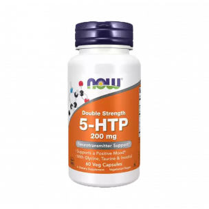 NOW Double Strength 5-HTP 200 mg, 60 капсул