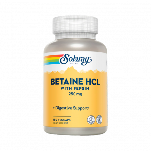 Solaray Betaine HCl with Pepsin 250 mg, 180 капсул
