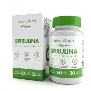 Natural Supp Spirulina, 60 вег.капс