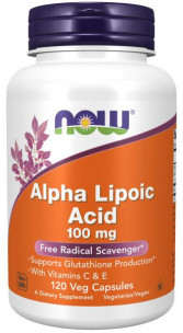 NOW Alpha Lipoic Acid, 120 капс