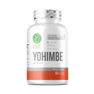 Nature Foods Yohimbe extract 100 mg, 60 капсул