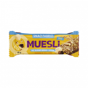 Snaq Fabriq Muesli Мюсли-батончик с молочным шоколадом, 50 грамм