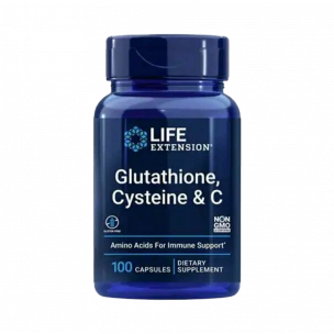 Life Extension Glutathione, Cysteine &amp; C, 100 капсул