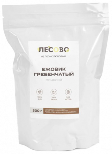 Лесово Мицелий Ежовика, 500 грамм