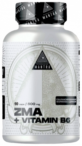 Biohacking Mantra ZMA+B6, 90 капсул