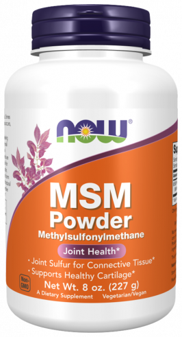 NOW MSM Methylsulfonylmethane Powder, МСМ Метилсульфонилметан Порошок
