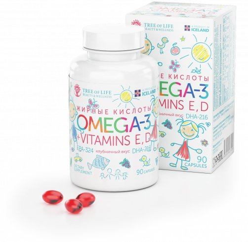 Tree of Life Omega 3 Kids, 90 капс