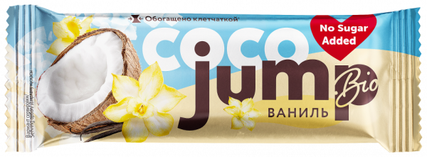 JUMP BIO Bar глазированный кокосовый, 40 гр