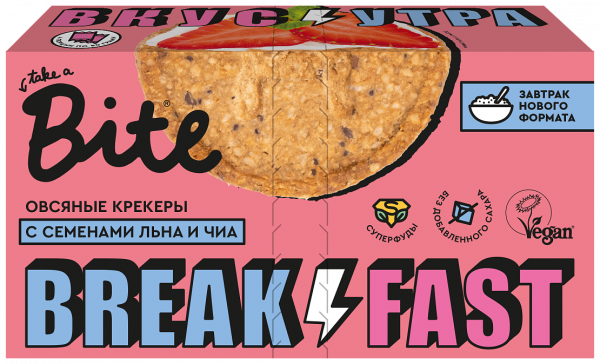 Bite Крекеры овсяные, 200 гр