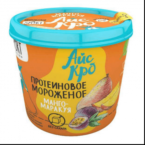 Айс кро Мороженое с протеином без сахара, 75 гр
