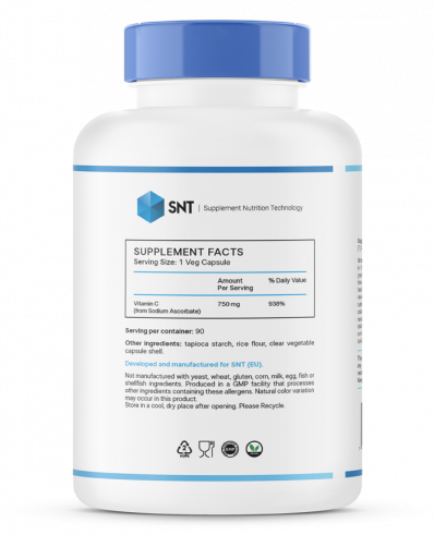 SNT Sodium Ascorbate, Содиум Аскорбат, 90 капсул