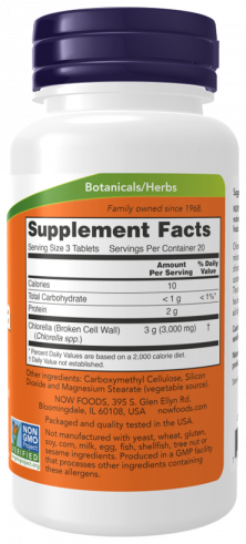 NOW Chlorella 1000 mg