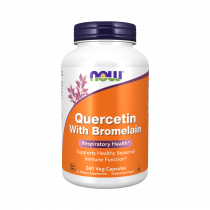 NOW Quercetin With Bromelain, 240 капсул