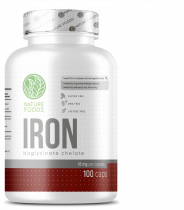 Nature Foods Iron Bisglycinate 18 mg, 100 капсул