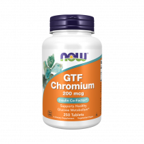 NOW GTF Chromium Chelate 200 mcg, 250 таблеток