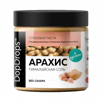 DopDrops Арахисовая Паста Кранч с Гималайской Солью, 500 грамм