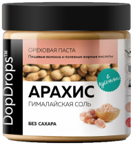 DopDrops Арахисовая Паста Кранч с Гималайской Солью, 500 грамм