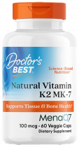 Doctor's Best Vitamin K2 MK-7, Витамин K2 MK-7, 60 капсул