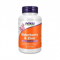 NOW Elderberry &amp; Zinc, 30 табелок