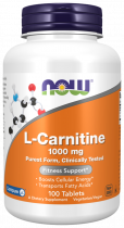 NOW L-Carnitine, L-Карнитин, 100 таблеток