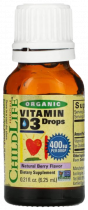 ChildLife Vitamin D3 Drops, Витамин D3 капли, 6,25 мл
