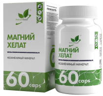 Natural Supp Magnesium Chelate, Магний хелат, 60 капсул